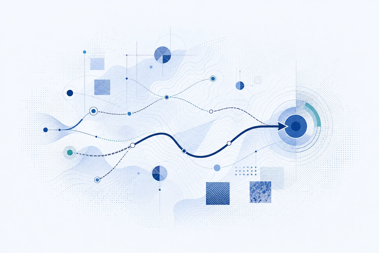 Abstract strategic scenarios resolving into one deliberate direction
